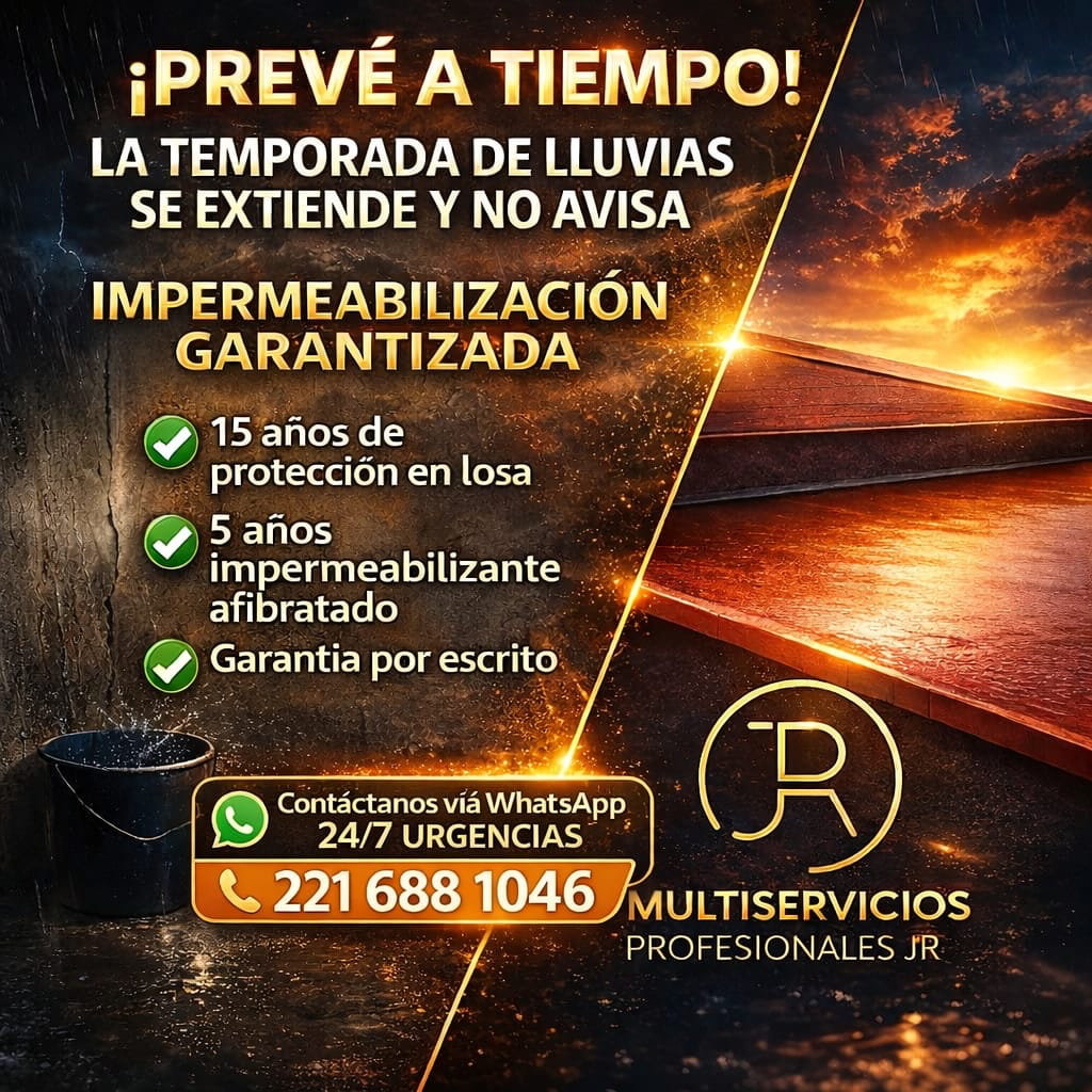 Anuncio de impermeabilización garantizada